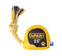 PAWTY Tool Kit Tape Measure Dog Toy - Interactive Plush Parody Enrichment Toy - Cute Unique Design Birthday Gift - Small Medium Puppies - Durable Fun Chew Resistant Teething - Squeaker Soft Plush