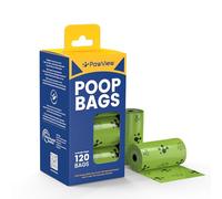 PawView Dog Poop Bags -Waste Bag Extra Thick Strong 100% Leak Proof, Lavender Scented Strong Odor Control,120 Count（Green）