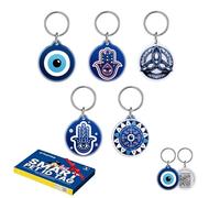 PawView Pet ID Tags for Dogs & Cats, Guardian Spirit Series 5Pcs, Evil Eye, Hamsa Hand & Celtic Knot Symbols, Scan QR for Instant Location Alerts, Emergency Contact