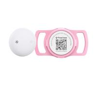 PawView Smart Dog Tracker for Collar, for iOS & Android, Pet Location Tracker with Holder, No Monthly Fee, Real-Time Location Updates, Emergency Contact, Long-Lasting, Anti-Lost Dog Tracker, Pink