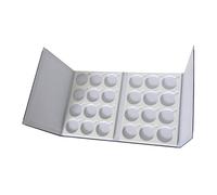 PawwJoy Book Style Eyeglasses Lens Display Case PU Leather Storage Tray Organizer Holder for Optical Shop Counter Home 15.16x11.02x1.18 Inch Black- 38.5cmx28cmx3cm