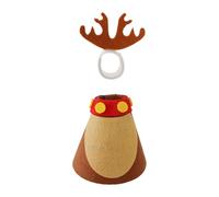 PawwJoy Christmas Porch Goose Outfit Garden Goose Costume Decorative Cute Small Statue Clothing for 7 inch Tabletop Gift