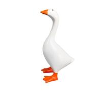 PawwJoy Goose Key Holder Cartoon Figurine Key Hook for Countertop Living Room Home Decor Resin Key Organizer 5.12x2.76x6.69 inch