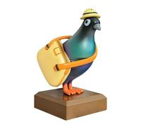 PawwJoy Mini Office Pigeon Statue Animal Sculpture Keepsakes Collectible Resin Pigeon Figurine for Office Bedroom Bookshelf