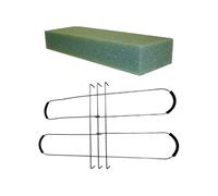 PawwJoy Sponge Vegetable Water Absorption Seedling Sponges 4 Sheet 9.8inchx9.8inch Soilless Seed Starting Blocks For Greenhouse Indoor Gardening