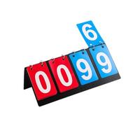 PawwJoy Sports Scoreboard - Compact 4 Digit Tabletop Score Flipper for Tennis, Soccer & More