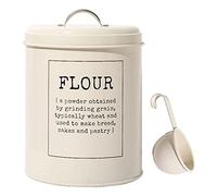 PawwJoy Vintage Rice Flour Storage Tin Jar 5L Container With Sealed Lid And Spoon