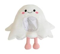 PawwJoy White Hood Headband Head Cover Lightweight Short Accessory 18.11x16.54 inch Photography Prop Costume Hat