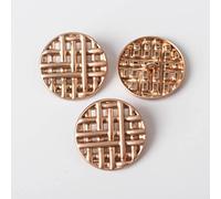 PAWYU 10 Pcs 30mm Metal Buttons Fashion Decorative Button For Shirt Coat Sewing Accessories Scrapbooking Diy-Gold,30mm