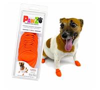 Pawz Natural Rubber Dog Boots - Extra Small Orange - Pack of 12
