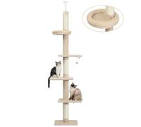 PAWZ Road Cat Tree Floor to Ceiling, 5-Tier Cat Tower Climbing Tree