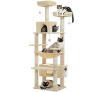 PAWZ Road Cat Tree for Large Cats, 184cm Tall Cat Tower with Large Condo