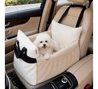 PAWZ Road Dog Car Seat Dog Bed for Back Seat Beige