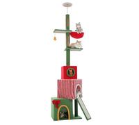 PAWZ Road Floor to Ceiling Cat Tree Christmas, Tall Cat Tower Climbing Tree