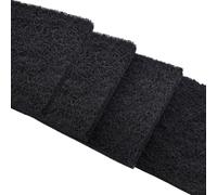 PAWZIDEA Activated Carbon Filter Replacement for Pet Waste Trash Cans Wall Mounted, 3.15"*3.15" Square Thick Deodorizing Carbon Filters, 4-Pack, Replace every Month