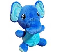 PawZip Blue Elephant Squeaky Chew Toy for Dogs, Durable Rubber Squeaky Ball for Enthusiastic Chewers, Dog Chew Toy, Squeaky Plush Dog Toy, Interactive Play Small, Medium, Large Dogs, Elephant Dog Toy