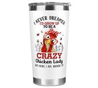 Pawzity Chicken Gifts - Chicken Gifts for Women - Chickens Themed Gift - Chickens Mothers Day Gift for Lover, Lady, Mom - Farmer Ideas for Women - 20 Oz Stainless Steel Tumbler