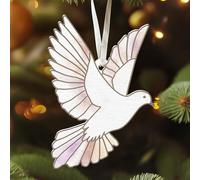 Pawzity Dove Ornament - Dove Christmas Tree Ornaments - Acrylic Ornament