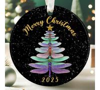 Pawzity Dragonfly Ornament - Dragonfly Christmas Ornaments, Dragon Fly Ornaments for Christmas Tree - Dragonflies Gifts, Dragonflies Gifts for Women Men - Ceramic Ornament 2025