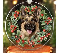 Pawzity German Shepherd Ornament - German Shepherd Christmas Ornaments - Dogs Gifts for Women, Dog Lovers Gifts - Acrylic Dog Hanging Ornament 2025