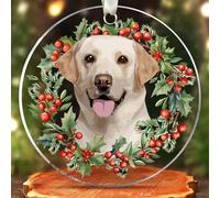 Pawzity Labrador Christmas Ornament - Labrador Retriever Ornament - Dogs Gifts for Women - Gifts for Dog Lovers - Acrylic Christmas Hanging Ornament 2025