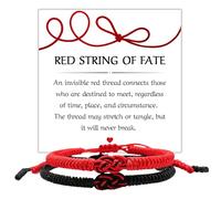 Pawzity Red String of Fate Bracelet - Gifts for Him, Her, Boyfriend, Girlfriend, Men, Women, Best Friend - Relationship Couple Gifts - Red String Matching Bracelets for Couples