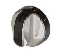 Paxanpax PCK1200 Hotplate Black & Chrome Control Knob Compatible for Belling 60EDO, 601EDO; New World 601EDO, 601EDOM, 541ETC, 551ETC Series