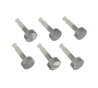 Paxanpax PCK1236 Silver Stainless Steel Oven Clock Timer Knob Buttons (Pack of 6)