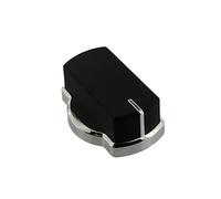 Paxanpax PCK514 Compatible for Stoves, Belling, New World GHU60GE MK2 ST Type Black & Chrome Knob Assembly