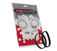 Paxanpax PFC008 Compatible Bissell Hot Shot Vacuum Cleaner Flat Pump Drive Belts (Pack of 2), Black