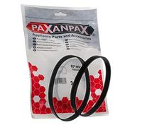 Paxanpax PFC041, Compatible Drive Belts for Hoover V17 Purepower, Dustmanager Series, Vax Type 1 Power 1 & 2 Series (Pack of 2), Black