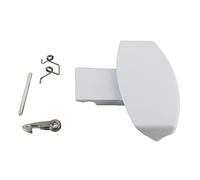 Paxanpax PLD1073 Compatible for Hotpoint BHWD, BHWM; Indesit IWD, IWM; Scholtes SL70PWMAIUK, SL75PWDAIUK White Door Handle Kit