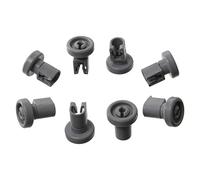 Paxanpax PLD141 Upper Basket Wheel Compatible for AEG, Arthur Martin, Electrolux, Privileg, Rex, Zanussi ZDT6255, JLDWW1201, ESL6115, ZSF6128, ZSF6120 Type Grey (Pack of 8)