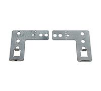 Paxanpax PLD1587 Compatible for BSH Bosch, Neff, Siemens Multi-Model Fitting Dishwasher Bracket Fixing Kit (00165778), Silver