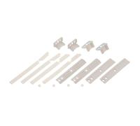 Paxanpax PRF243 Integrated Fridge Freezer Decor Door Mounting & Installation Plastic Sliding Bracket Fixing Kit Fits Whirlpool Maytag - Pack of 4