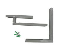 Paxanpax PSA525 Universal Silver Finished Microwave Extendable Arm Brackets & Fixings Wall-Mounting Kit