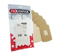 Paxanpax VB809 Compatible Paper Bags Oreck Compact, Canister, BB870 Series (Pack of 5)