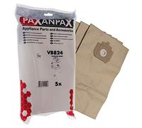 Paxanpax VB824 Compatible Paper Vacuum Bags for Taski Vento 15 Type (Pack of 5), Brown