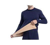 PAXAS Mens Thermal Underwear Thick Lamb cashmere Fleece Long Johns Keep Warm In Cold Winter Days (Color : 3, Size : 4XL(85-95kg))