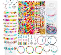 PAXCOO 2435PCS Bracelet Making Kit Including All Kinds of Beads for Jewelry Making, Friendship Bracelets, Necklaces, Beading, Gifts and DIY Crafts