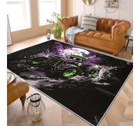 PaxGloz Monster Truck Rug - Off-Road Truck Rug, Dark Themed Monster Vehicle Rugs for Living Room Bedroom, Washable Non Slip Soft Small Carpet, Patterned Area Rugs & Home Decor 60x90 cm