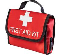 PAXLAMB First Aid Kit - Empty Medical Emergency Bag - Red Trauma Bag for Car, Workshop, Cycling & Outdoors