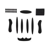 PAXLAMB Helmet Padding Kit 27PCS Bicycle Replacement Universal Foam Pads Set Helmet Cushions for Bike Cycling Motorcycle Helmet (Black J 27pcs)