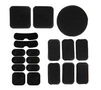 PAXLAMB Universal Airsoft Helmet Pads 19pcs/Set Tactical Helmet Replacement Foam Motorcycle Padding Kits Bicycle Bike Accessories Mats for Fast Mich CS ACH FMA USMC PASGT (Black 19pcs Memory Foam)