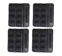 PAXLAMB Universal Helmet Chin Pads Foam Sponge Strap Padding Replacement Lining Cushion Mat Liner for Sport Outdoor Cycling Bike Motorcycle Bicycle Riding (Black Carbon Fiber 4pcs)