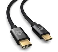 PAXO 2m MICRO USB to USB C cable, OTG, charges USB C devices, charging cable, charging adapter, data cable, USB 2.0