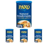 Paxo Quick and Easy Natural Breadcrumbs, 227 g Drum (Pack of 4)