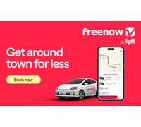 Pay £2 on and get £12 off your next 2 rides with Freenow (£6 per ride)