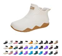 pay in 5 monthly payments items the deal Ladies Short Wellies Waterproof Boots Warm Lined Ankle Boots Low Heel Walking Boots Short Boots Outdoor Non Slip Rain Boots boots for women uk