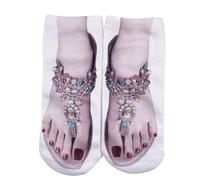 pay in 5 monthly payments items the deal Ladies Thermal Socks 3D Pattern Manicure Print Socks Funny Hidden Running Socks Women Personalized Ladies Bed Socks Long/Short kids funny socks
